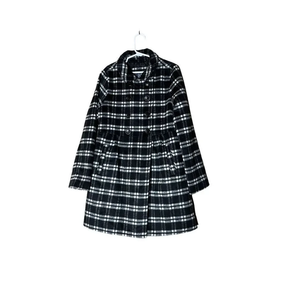 Gap‎ Wool Blend Black Peacoat Size Medium